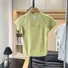 Camiseta Deportiva Absorbente de Humedad, Secado Rápido, Antibacteriana, Supresora de Olores, UPF100, Adelgazante, Manga Corta, para Mujer, Verano 10989