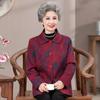 Abrigo de solapa de otoño para mamá para mujeres de 60 a 80 años, Tops elegantes de primavera y otoño para mujeres de mediana edad y mayores, Ropa para abuela
