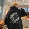 Moletom masculino de inverno com capuz e forro de fleece, espessado para aquecimento extra, novo estilo 2026, agasalho pesado moderno para adolescentes