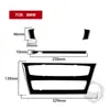 Adecuado para BMW X3 F25 F26 11-17 juego completo de interruptor de logo de volante interior de fibra de carbono negro piano