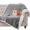 Manta Impermeable Popular para Mascotas Amazon Temu Huella de Pata de Perro Confort Terciopelo Sherpa Calentador Cálido Cuatro Estaciones
