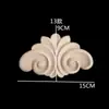 Talla de Madera Dongyang Estilo Europeo Flor de Madera Parche Decorativo de Talla de Madera Flor de Esquina Calcomanía de Madera Maciza Talla Creativa de Flor de Madera Pieza de Flor