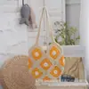 Bolso de Paja Vacaciones Nicho Bolso de Paja Casual Bolso Tote Nuevo Gran Capacidad Bolso de Mano Bolso Cruzado Bolso de Mujer Tejido