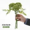 Ramo de Plantas Artificiales con Fruta de Avena y Fruta de Arroz, Plantas Verdes Artificiales y Plantas Acuáticas para Decoración Suave de Hotel de Negocios, Flores Falsas