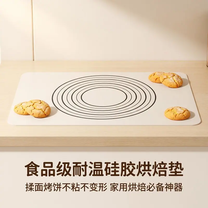 边框浸染加厚液态硅胶玻纤垫 硅胶玻璃纤维垫 微波炉硅胶烤炉垫
