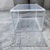 Suporte de Exibição e Armazenamento para Blind Box AJ Acrílico Transparente à Prova de Poeira labubu Enfeites Caixa de Exibição Pop Mart Dropshipping