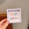 Adesivo de unha infantil Kulomi com desenho animado para bebê, armadura segura, não tóxica, adesivo de unha fofo e à prova d'água para meninas