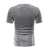 Moda Nova de Verão Camiseta Simples Masculina Fornecimento Atacadista Amazon Camiseta Masculina Gola Redonda Elástica de Manga Curta Yt03