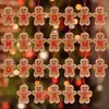 Colgante Decorativo de Hombre de Jengibre Nuevo Navideño Transfronterizo con 26 Letras Colgante para Árbol de Navidad Accesorios para Decoración de Escena Festiva