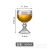 Taza de Cerveza Artesanal Red Neta de Gran Capacidad Taza de Cerveza de Barril Vidrio Comercial y para el Hogar Taza Creativa de Pinta para Bar