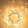 Luces LED de Alambre de Cobre de Venta Caliente Transfronterizas Cadena de Luces de Petardo Decoración Navideña para Patio Jardín Cadena de Luces de Alambre de Cobre de Pie de Ciempiés