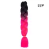 Trenza Jumbo Africana de Colores, Trenzas Sueltas Grandes, Rastas de Color Degradado, Procesamiento Personalizado