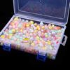 Caja Rectangular Transparente de PP con Cierre, Vacía, Caja de Muestras, Caja de Empaque para Artículos de Pesca y Ferretería, Caja de Almacenamiento para Papelería con Tapa