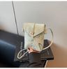 Bolso de Lona Bordado Transfronterizo para Mujer Verano 2025 Nueva Moda Nicho Bolso Cruzado Versión Coreana Estilo Popular de Celebridad de Internet Bolso para Teléfono Móvil