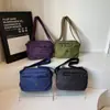 Comercio Exterior Nuevo Estilo de Moda Bolso Cruzado Textura Bolso Sencillo para el Pecho Bolso Pequeño Personalizado Bolso de Mujer Bolso de Hombro de Color Sólido para Exteriores