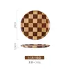 Bandeja de Madera Japonesa Bandeja de Té Casera Bandeja Redonda para Frutas y Pasteles Bandeja para Snacks Soporte para Tazas Taza de Agua Bandeja de Té Bandeja de Almacenamiento