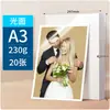 Papel fotográfico A4 200g brillante papel fotográfico de 5 pulgadas 6 pulgadas 180g impresión de inyección de tinta RC alto brillo terciopelo impermeable papel fotográfico