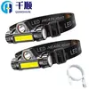 Faro Recargable USB Multifuncional al por Mayor Linterna Frontal de Emergencia para Exteriores Cob 101 Iluminación Faro