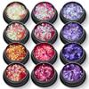 Lentejuelas de estrella de cuatro esquinas de 4 mm para decoración de uñas, juego de 16 colores, gel ultrafino de color mágico, gotas para maquillaje de ojos, accesorios para decoración de uñas corporales