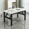 Mesa Plegable Hogar Mesa Baja Mesa de Comedor Mesa de Escritura Mesa de Comedor Rectangular Mesa de Puesto Habitación de Alquiler Mesa Simple