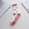 Meias de Yoga Personalizadas Profissionais de Cano Alto para Pilates Fitness Esportes Meias Femininas Antiderrapantes de Cintura Alta Meias de Cano Médio de Comércio Exterior