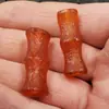 Cuentas Dispersas de Jade Ágata Roja Sección de Bambú Cuentas Dispersas Sección de Ágata de Alashan Cuentas Dispersas Altas Accesorios de Ágata Esmerilada Cuentas Dispersas