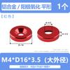Herrajes Hongkangming arandela plana de cabeza avellanada ojo de pez agujero avellanado aleación de aluminio arandela avellanada M2M3M4M8 junta avellanada