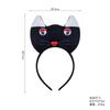 Diadema de Cabeza de Animal para Halloween Niños Linda Diadema de Gatito Mascarada Show Disfraz Accesorios para la Cabeza Smokie