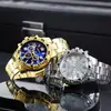 Transfronterizo temu artículo más vendido traje de reloj de 4 piezas moda masculina reloj de cuarzo con manecillas