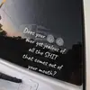 Brup Divertido Estilo Sarcástico Calcomanía Trasera para Ventana de Coche Texto Personalizado Audaz Decoración de Margarita Calcomanía para Coche Br-Uv5248C