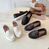 Zapatos infantiles de moda 2026 nuevo modelo cómodos mocasines sin cordones para niños zapatos casuales versátiles de cuero