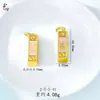 Dorado Arenoso que Conserva el Color Tubo Recto Pequeño Cuentas de Transferencia con Agujero Pasante Accesorios para Manualidades con Cuentas Pulsera Pulsera Accesorios Hechos a Mano Venta al Por Mayor