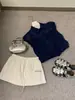 Wgwe9133 Guangzhou Shisanxing Moda Feminina Verão 2026 Novo Top Camisa Gola Polo Estilo Francês Manga Curta Solta