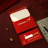 Envelope Vermelho Criativo para Exame de Admissão à Faculdade, Cerimônia para Adultos, Envelope Vermelho Vazado com Senso de Ritual, Sucesso Garantido nos Exames, Envelope Vermelho para Passar nos Exames