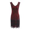 Vestido de Franjas Explosivas de Qualidade Amazon, Tecido à Mão com Lantejoulas, Vestido de Filme Retrô Europeu e Americano dos Anos 1920