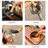 Venta al por mayor de fábrica pintura café máquina de café cepillo pequeño mango de madera maciza lana suave cepillo de limpieza para molinillo manual