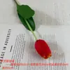 Flor Artificial Tulipa Única Decoração de Mesa de Jantar em Casa Colocação Flor Falsa Adereços de Fotografia de Casamento Enfeites Comércio Exterior Transfronteiriço