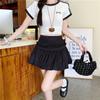 Falda de Capullo con Costuras Onduladas para Mujer Nueva Bolsa de Cadera Verano Dulce Combinable Ajustada Falda Corta