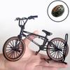 Aleación Transfronteriza 1:8 Simulación Modelo de Bicicleta de Pista de Doble Manillar Coleccionable Juguete Adorno Venta al por Mayor Dropshipping