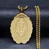 Colar Hip-Hop de Aço Inoxidável Amazon Transfronteiriço, Colar Dourado Masculino e Feminino, Colar de Aço Inoxidável que Não Desbota