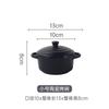 Panela de Cerâmica para Ensopado com Tampa, Tigela para Cozinhar Ovos no Vapor, Tigela com Duas Alças para Cozinhar no Vapor, Tigela para Assar na Air Fryer, Panela de Sopa Doméstica, Louça
