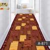 Tapete simples cortável para porta de entrada, corredor, corredor, escadas, carpete longo 3D para casa e hotel