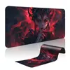 Mouse Pad de Desenho Animado Bidimensional de Anime Grande para Escritório de Estudante com Borda Espessada e Travada Pad de Mesa para Teclado de Computador e Mouse