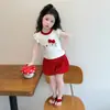 Ropa Nueva Elegante de Verano para Niños Estilo Delgado 2026 Conjunto Casual sin Mangas y Shorts para Niñas Ropa de Verano para Bebé