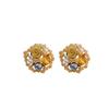 Aretes de Perlas Flor Diamante Aguja de Plata Retro Exquisitos Nicho Aretes Lujo Ligero Alta Gama Moda Estilo Corte