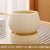 Maceta de Cerámica Simple para Uso Doméstico con Plato, Venta al por Mayor Transfronteriza Temu, Específicamente para Orquídeas Phalaenopsis y Plantas Suculentas
