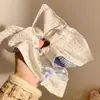 Pañuelo Cuadrado Estilo Francés Pastoral Lazo para el Cabello Cola de Caballo Atmósfera de Alta Gama Cuerda para el Cabello Banda Elástica Scrunchie Mori Girl Accesorio para el Cabello