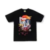 260g Marca de Moda Venta al por Mayor Transfronteriza Camiseta Pesada Bape Cabeza de Mono Tiburón