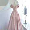 Vestido de Noite Rosa para Mulheres, Moderno e Elegante 2026 Vestido de Noiva Princess da Passarela, Vestido para Aniversário de Adulto, Apresentação de Formatura, Exame de Arte