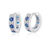 Aretes de Zirconia para Hombre, Modernos, de Alta Gama, Versátiles, Aretes Sencillos, Accesorios, Joyería de Aretes Azules de Nicho de Lujo Accesible de Moda para Mujer
